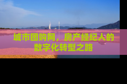 城市团购网，房产经纪人的数字化转型之路