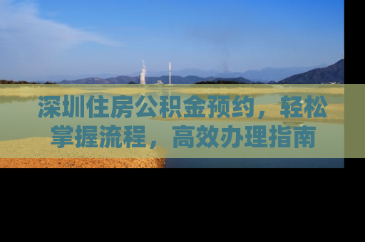 深圳住房公积金预约，轻松掌握流程，高效办理指南