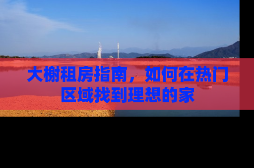 大榭租房指南，如何在热门区域找到理想的家