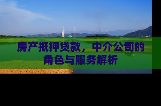 房产抵押贷款，中介公司的角色与服务解析